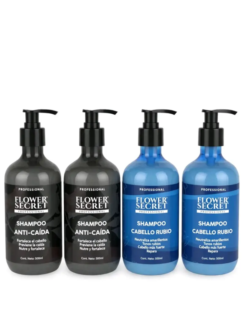 Set de Shampoos Flower Secret Profesional 500ml - 1