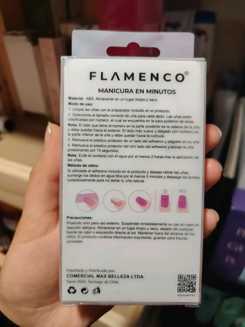 Uñas postizas Flamenco con diseño de cerezas - 2