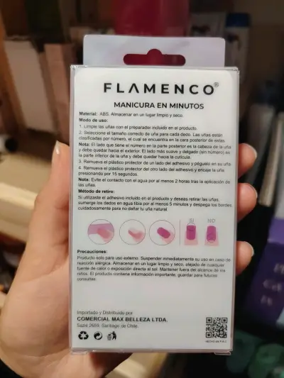 Uñas postizas Flamenco con diseño de cerezas - miniatura 2