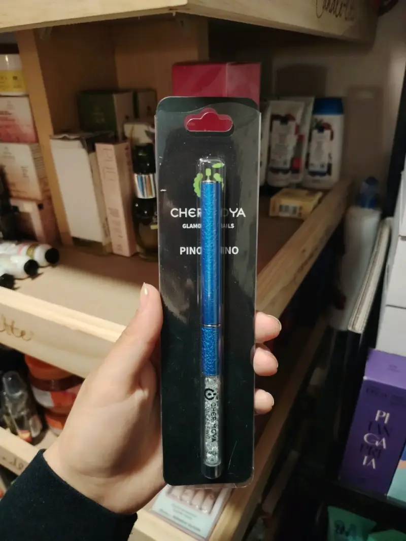 Pincel fino para uñas Cherimoya azul - 1