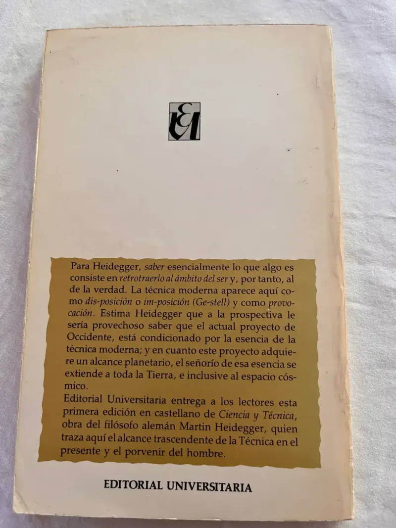 Libro Ciencia Y Técnica (1era Edición) de Heidegg - 2