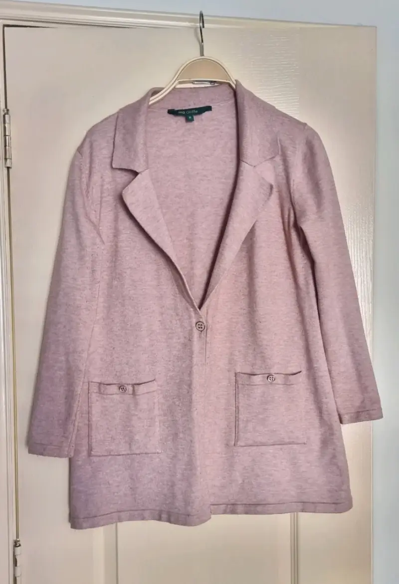 Blazer rosa claro para mujer Ma Griffe