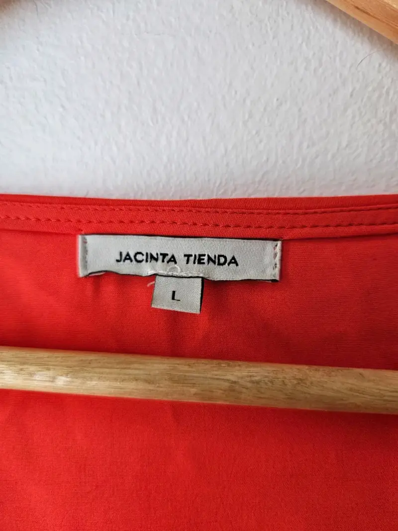 Blusa roja con volantes Jacinta Tienda - 2