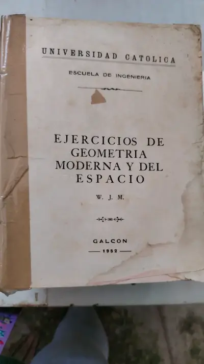 Libro Ejercicios de Geometría Moderna 1952 - miniatura 1