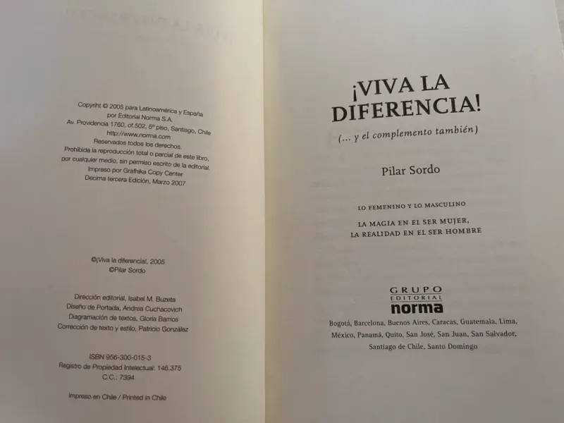 Libro ¡Viva la Diferencia! de Pilar Sordo - 5