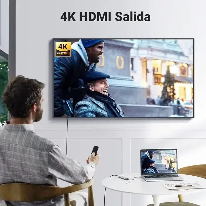 Ugreen 15495 Adaptador Usb-c Hub 5 En 1 Hdmi 4k - 5