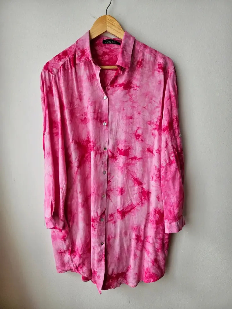Blusa Tie-Dye Rosa Marca Jowell Talla L - 1