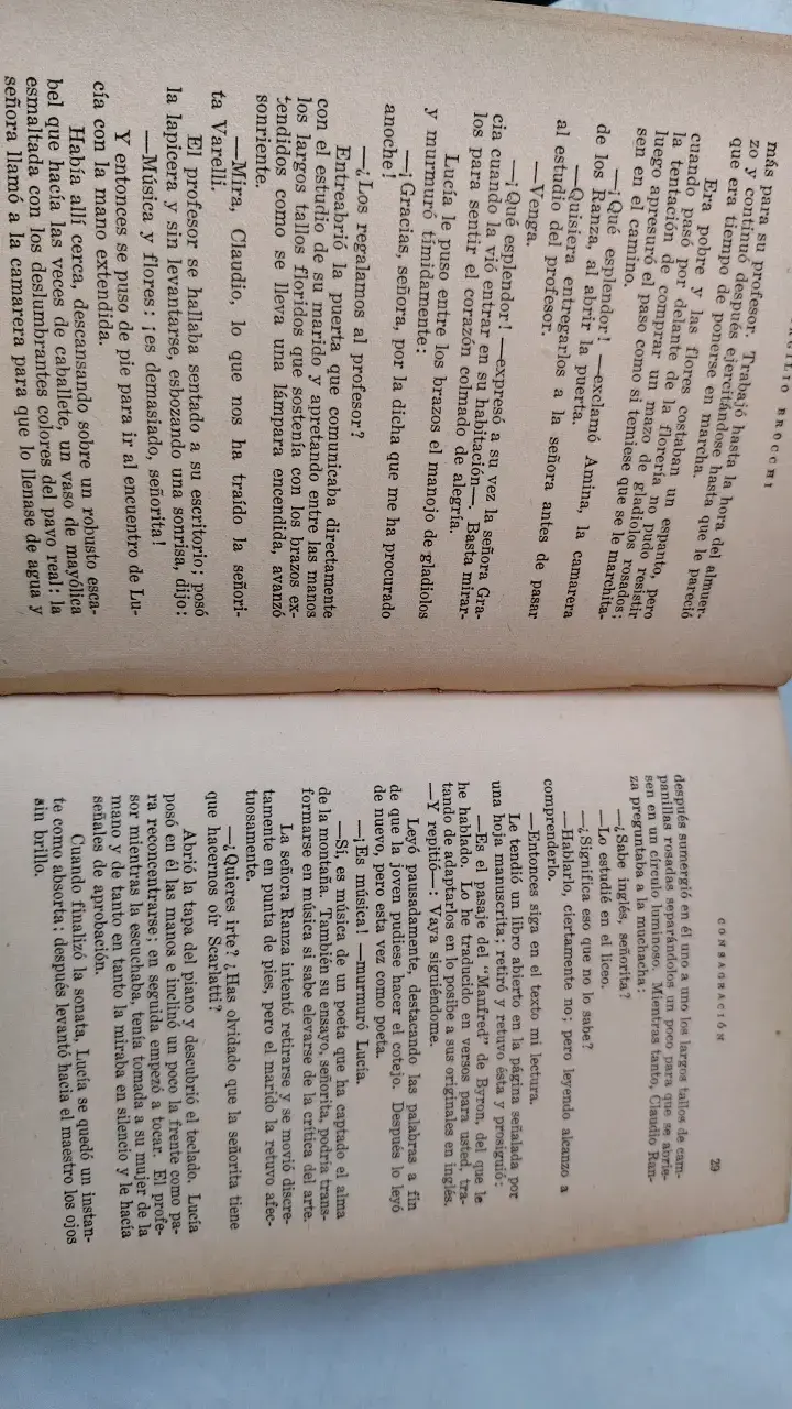 Libro Consagración autor Virgilio Brocchi 1954 - 2
