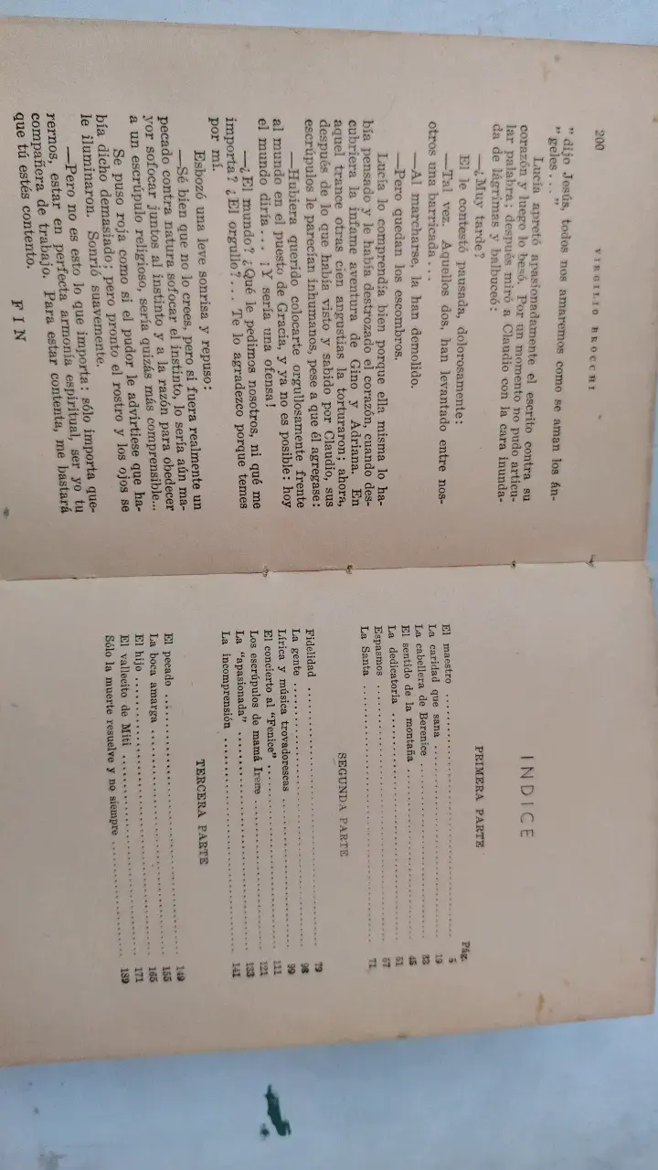 Libro Consagración autor Virgilio Brocchi 1954 - 3