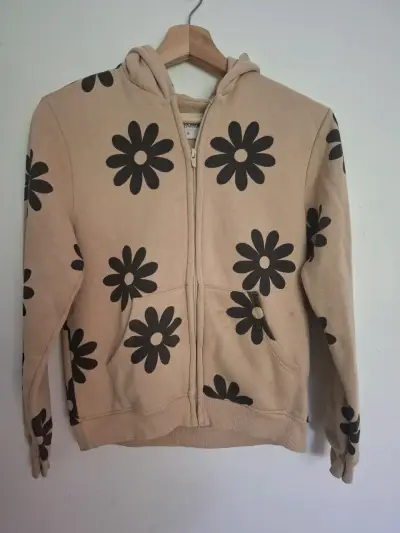 Polerón palo rosa estampado de flores 13-14 años - miniatura 2