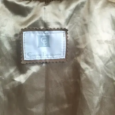 Chaleco de Cuero sin mangas acolchado marrón - miniatura 5