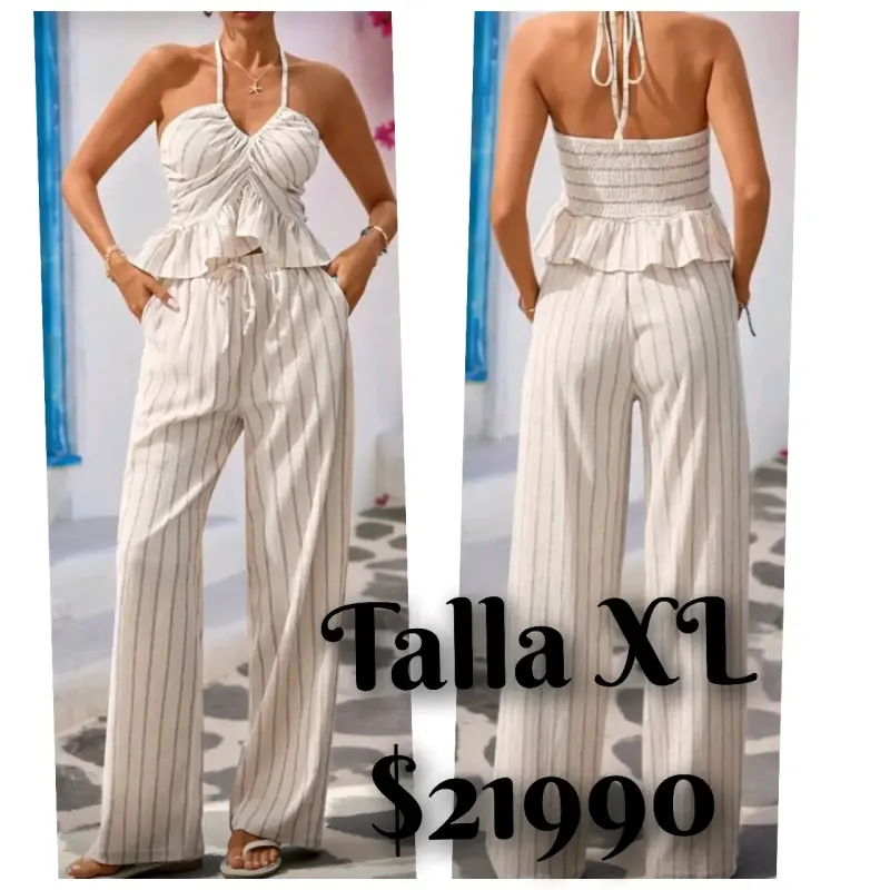 Jumpsuit de Mujer con Lazo en Espalda Talla XL - 3