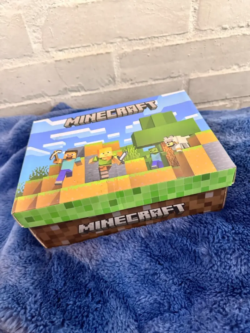Zapatillas negras Minecraft para niños