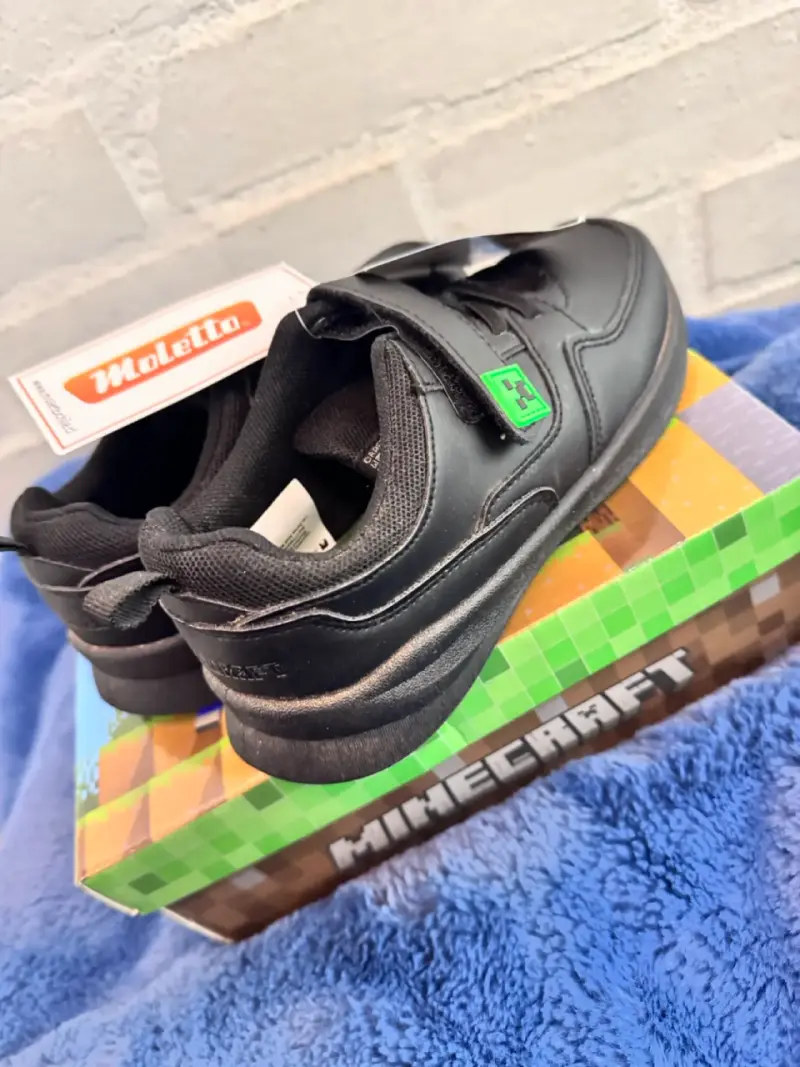 Zapatillas negras Minecraft para niños - 4