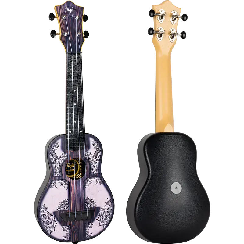 Ukulele soprano Flight con funda diseño floral - 2