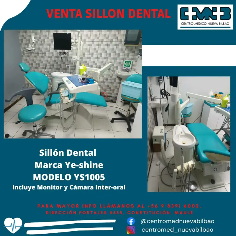 Sillón dental Ye-shine con monitor y cámara