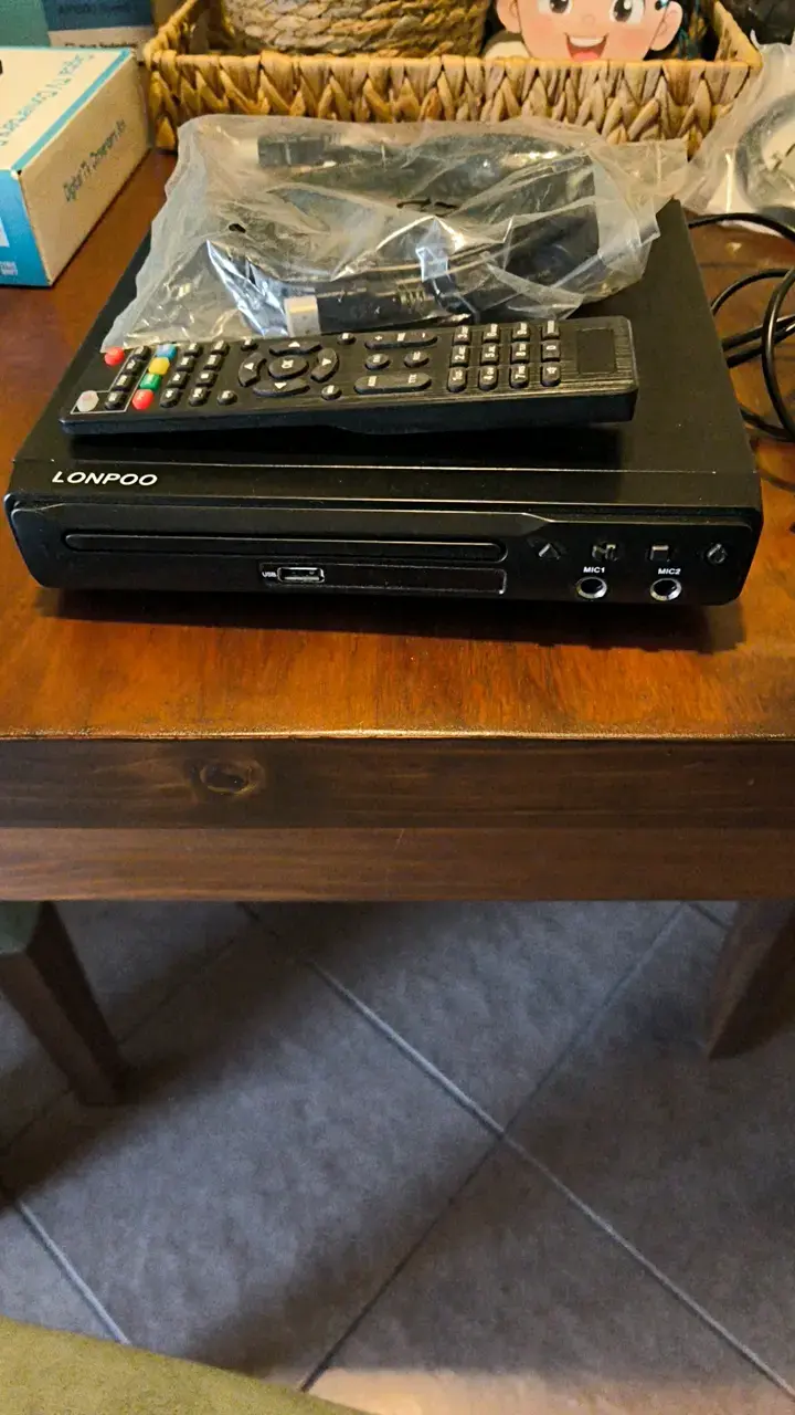 Reproductor de DVD Lonpoo con control remoto - 1