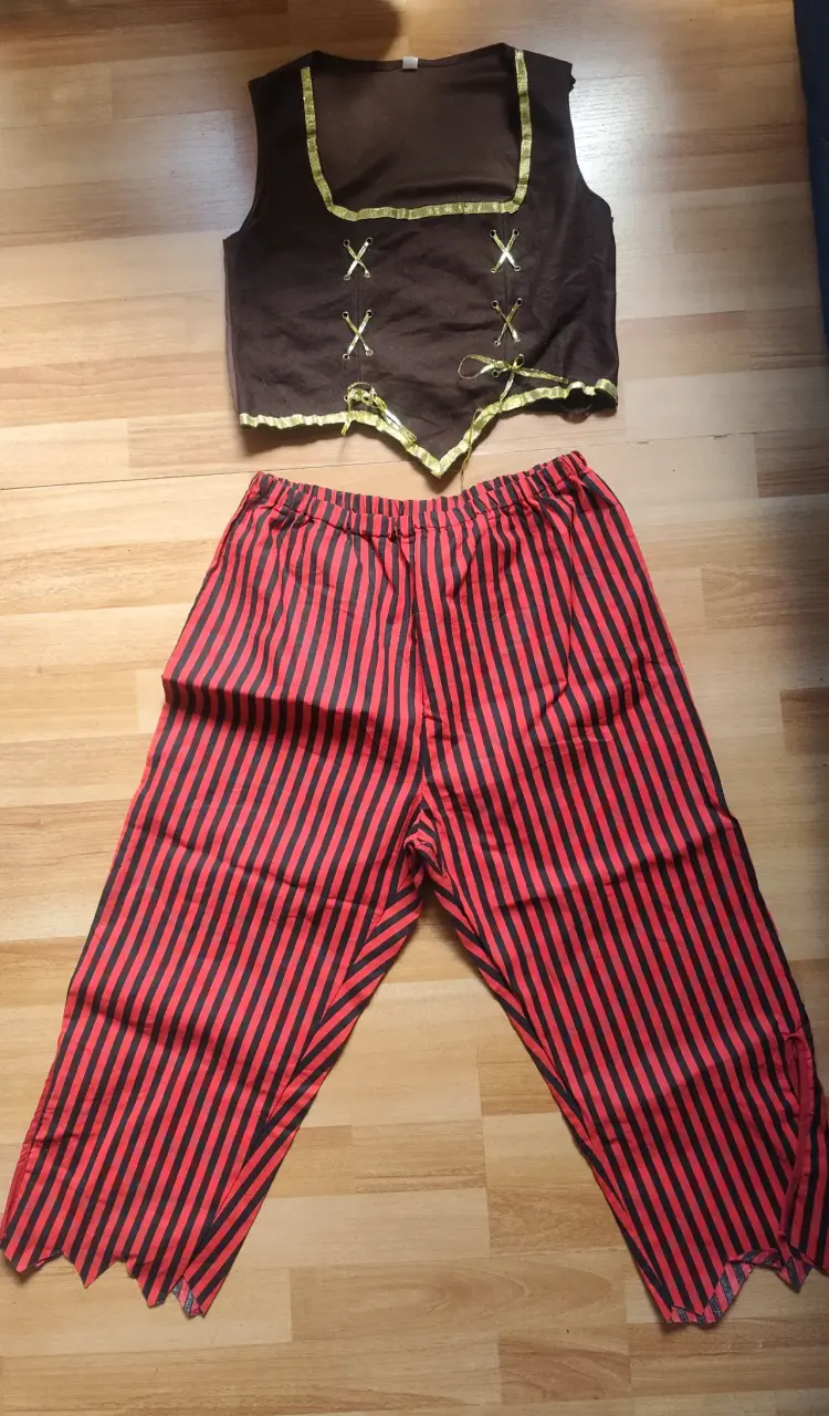 🏴‍☠️ ¡DISFRAZ DE PIRATA (DOS PIEZAS)! 🏴‍☠️ Talla M/L - 3