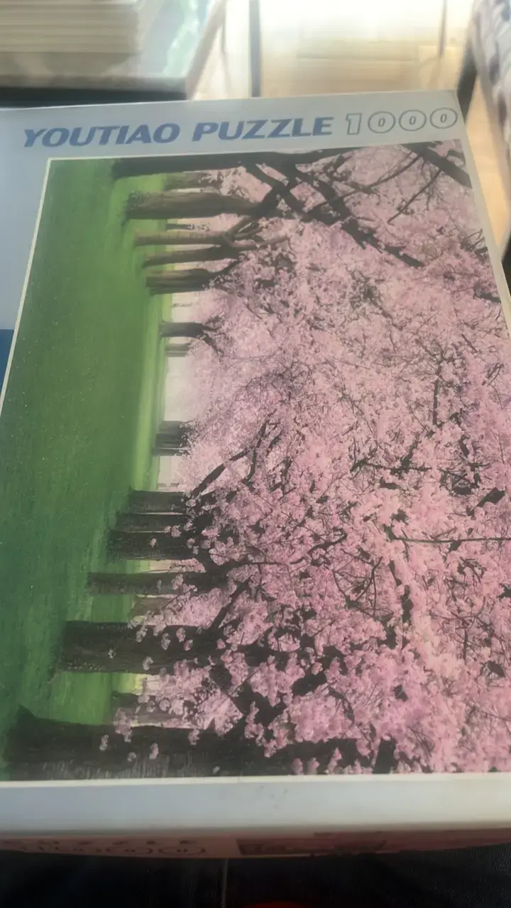 Rompecabezas Youtiao 1000 piezas paisaje de cerezos