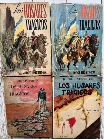 4 tomos 'Los Húsares Trágicos' de Jorge Inostrosa - miniatura 1