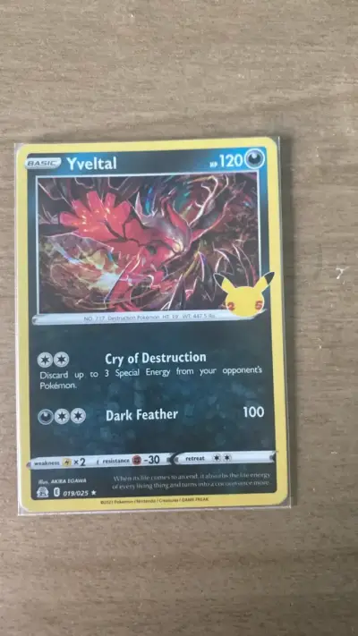 Carta Pokémon Yveltal 25 Aniversario - miniatura 1