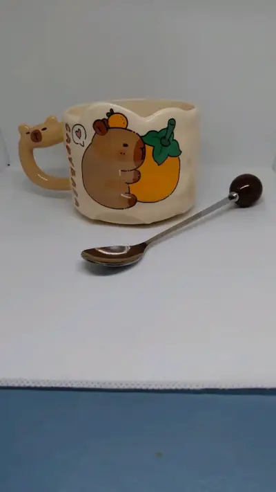 Set de tazas de cerámica capybara - miniatura 1