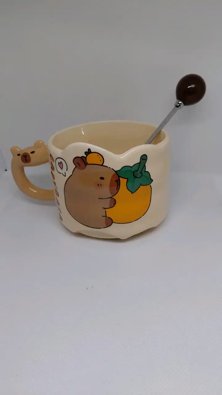 Set de tazas de cerámica capybara - 2