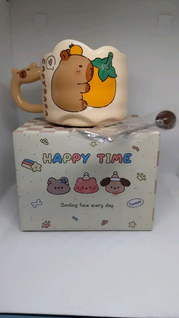 Set de tazas de cerámica capybara - 3
