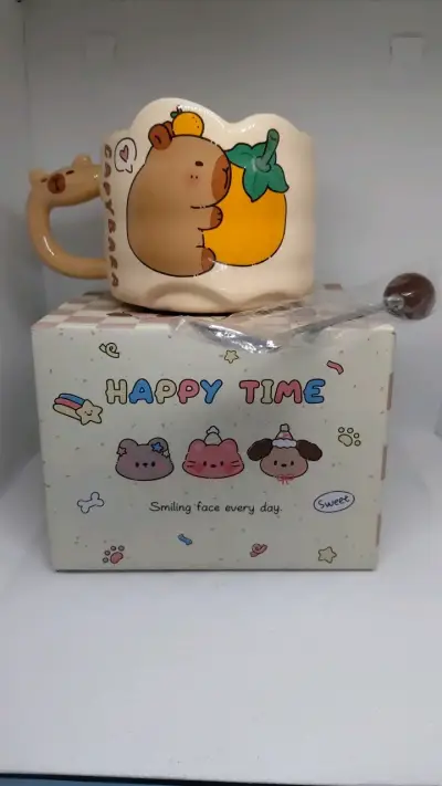 Set de tazas de cerámica capybara - miniatura 3