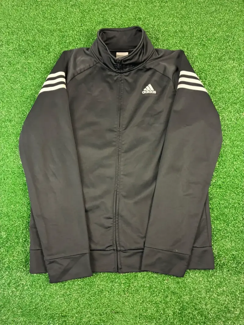 Chaqueta deportiva negra Adidas con cierre - 1