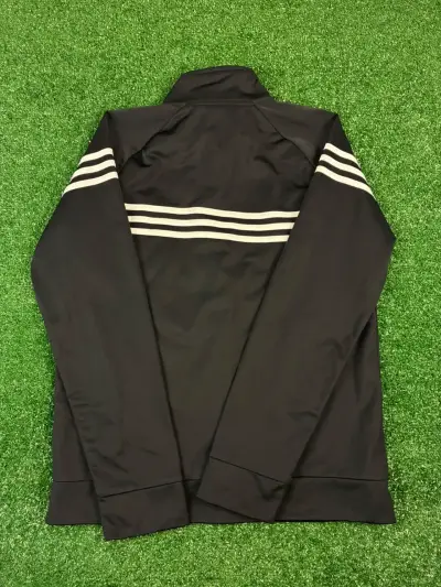 Chaqueta deportiva negra Adidas con cierre - miniatura 3