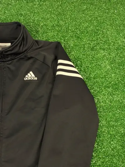 Chaqueta deportiva negra Adidas con cierre - miniatura 5