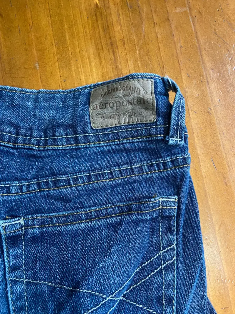 Jeans de mezclilla azul Aeropostale para mujer - 3