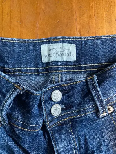 Jeans de mezclilla azul Aeropostale para mujer - miniatura 4