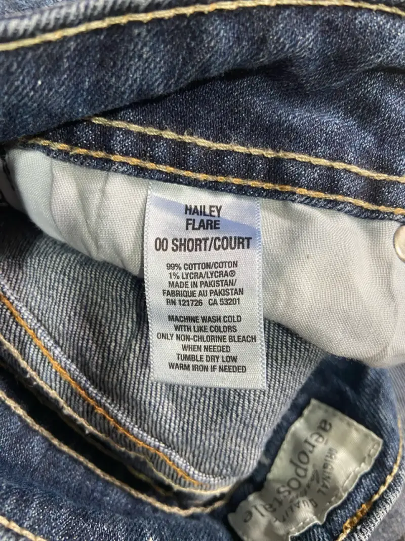Jeans de mezclilla azul Aeropostale para mujer - 5