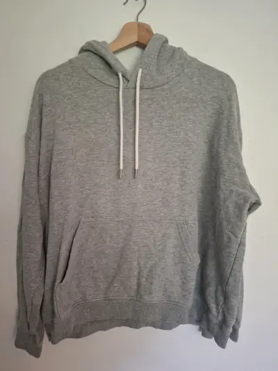 Polerón con capucha gris unisex Talla L - miniatura 2