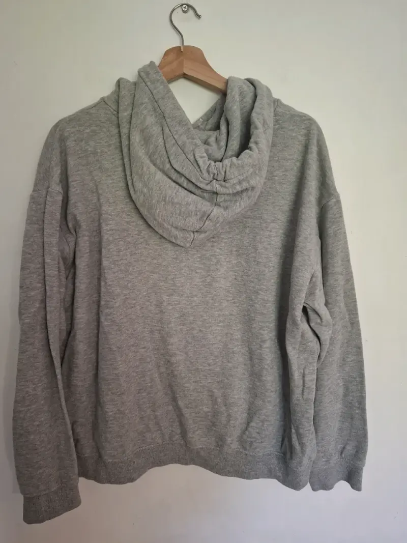 Polerón con capucha gris unisex Talla L - 3