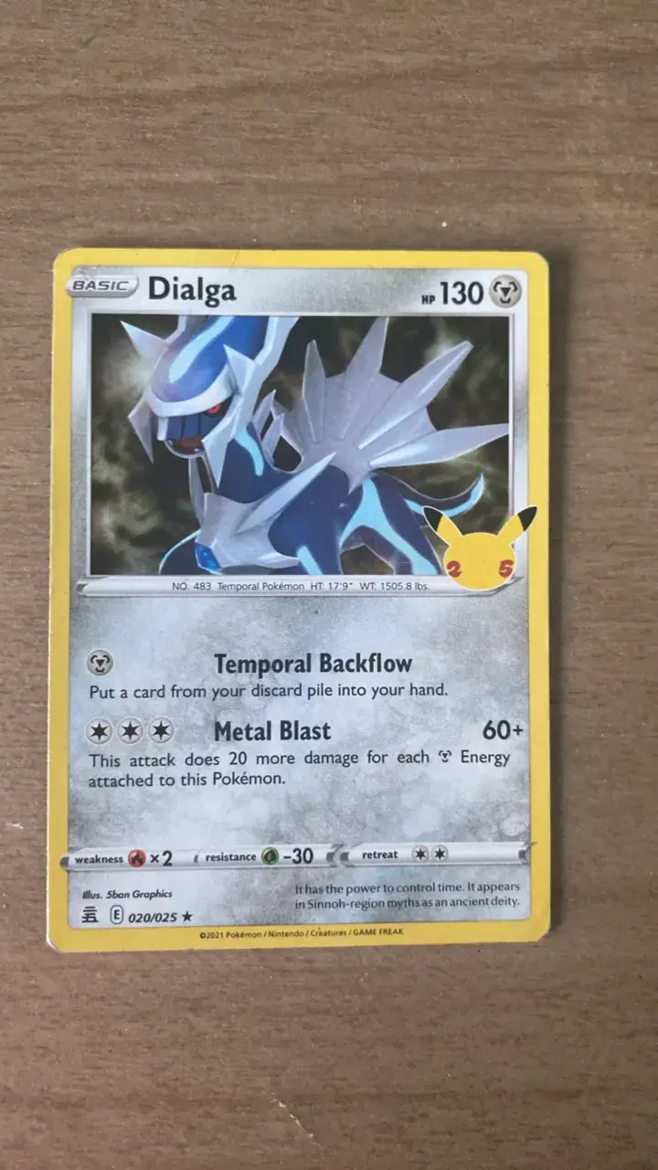 Carta Pokémon Dialga 020/025 Celebrations - 3