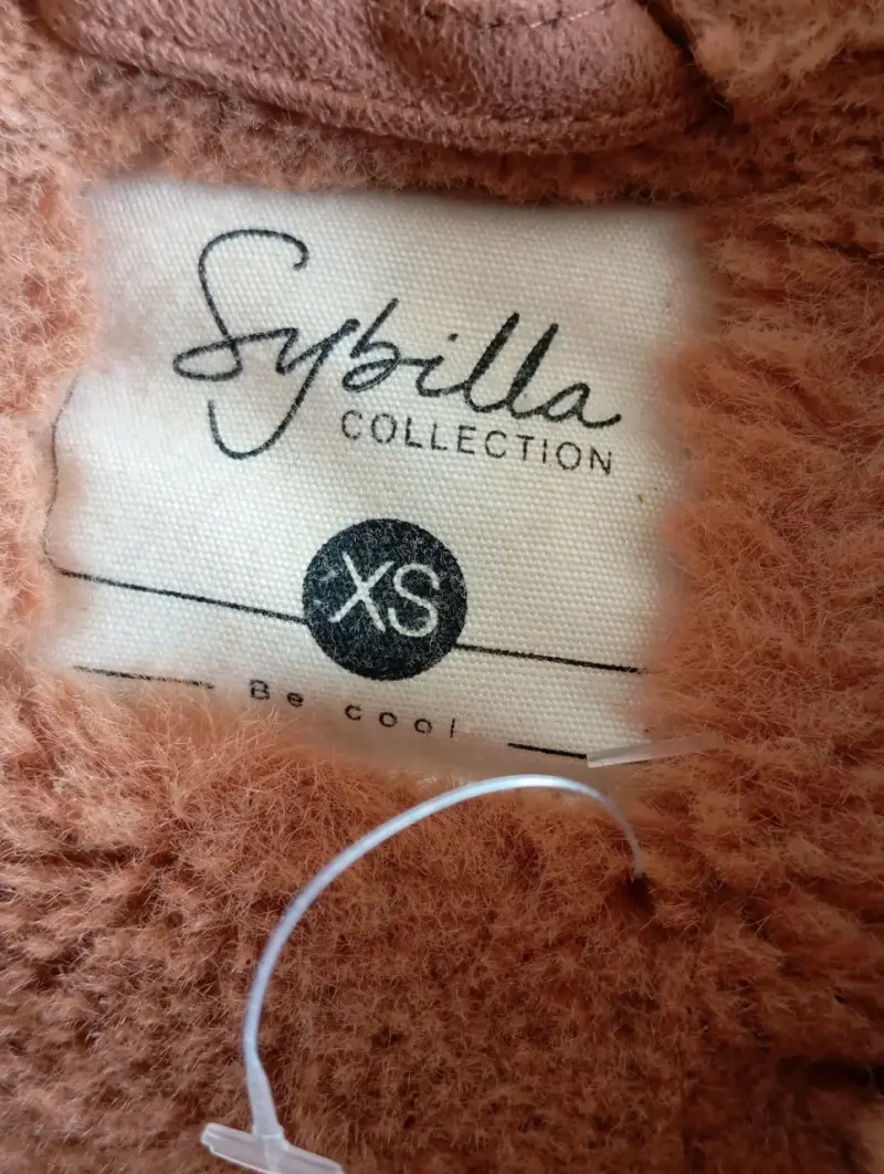 Chaqueta de gamuza marrón con forro Sybilla - 4