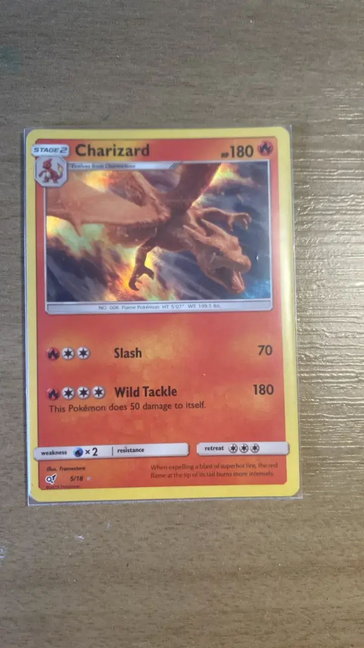 Carta Pokémon Charizard 5/18 edición especial - 1