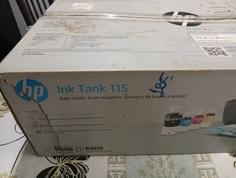 Impresora HP Ink Tank 115 con botellas de tinta - 6