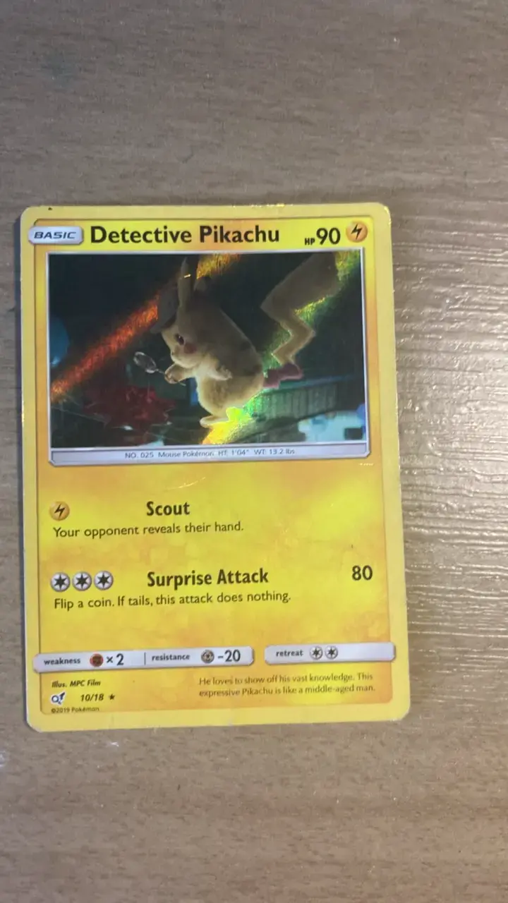 Carta Pokémon Detective Pikachu edición especial - 3