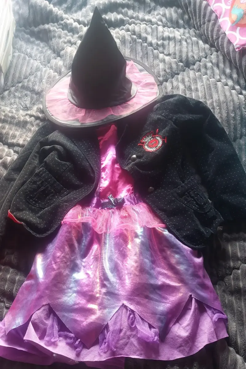 Disfraz de bruja para niña  talla 6/8