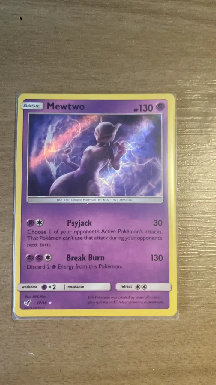 Carta Pokémon Mewtwo edición especial - 1