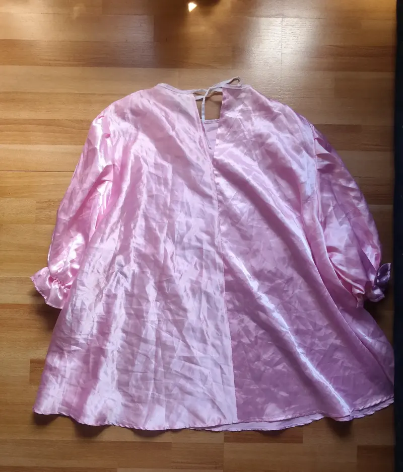 Disfraz de bebé adulto rosa con babero Talla L/XL - 3