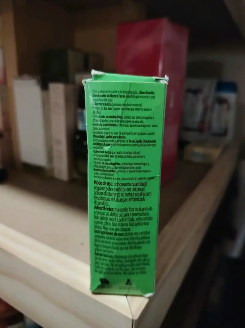 Base Líquida Natura Faces Checkmatte 25ml - 3