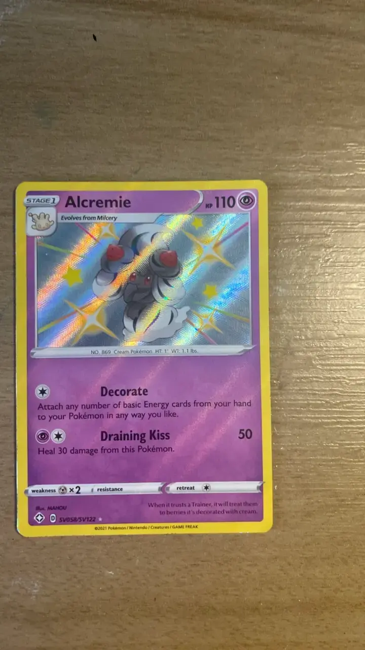 Carta Pokémon Alcremie Holográfica - 3
