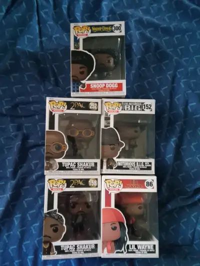Set de figuras Funko Pop de raperos icónicos - miniatura 1