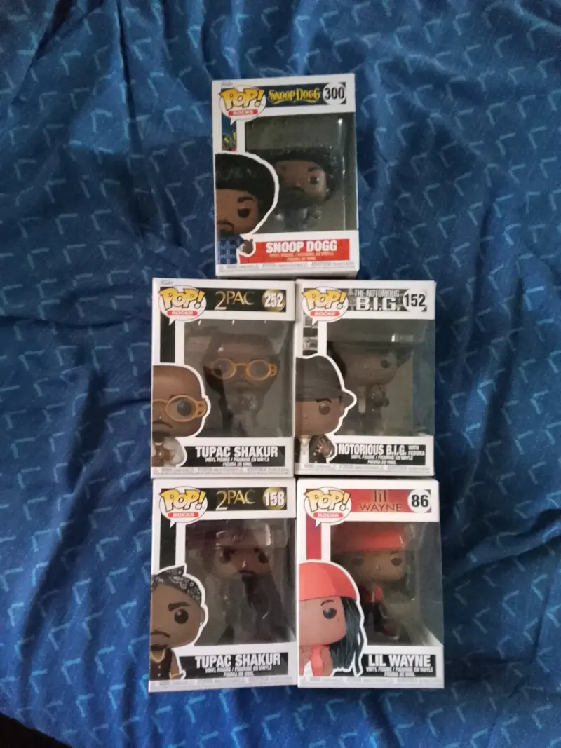 Set de figuras Funko Pop de raperos icónicos - 2