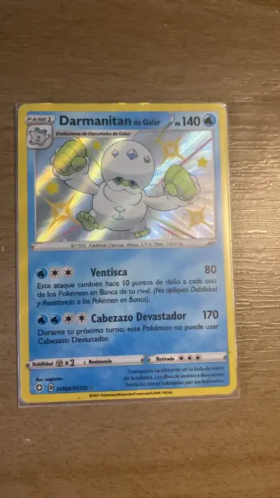 Carta Pokémon Darmanitan de Galar Holográfica - miniatura 1